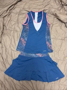 Sofibella Active Tennis Tank Skirt Skirt Dress Like New Small Top Medium Bottom